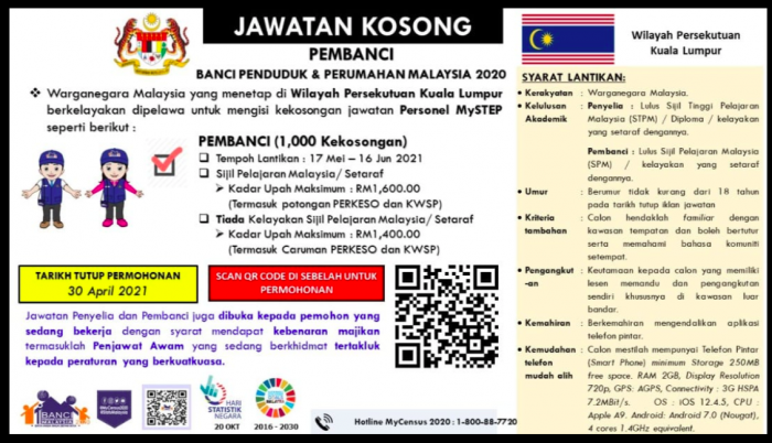 1,000 Jawatan Kosong Pembanci Di Wilayah Persekutuan Kuala Lumpur. Mohon Segera