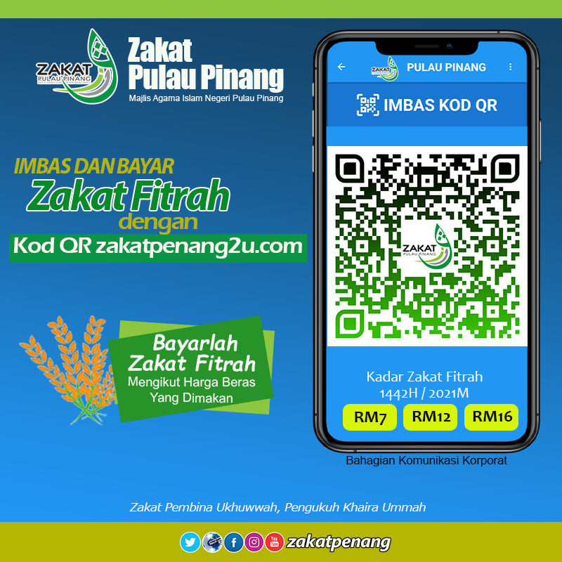 6 Kaedah Bayaran Zakat Fitrah Pulau Pinang Secara Online. Rujuk Disini