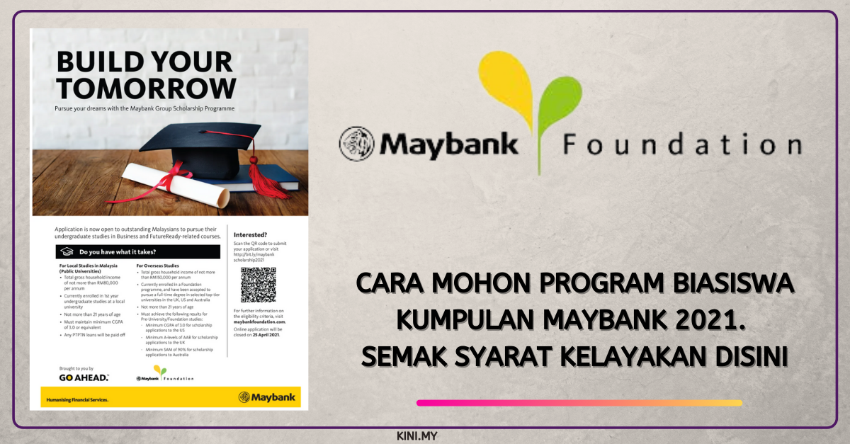 Cara Mohon Program Biasiswa Kumpulan Maybank 2021. Semak Syarat Kelayakan Disini