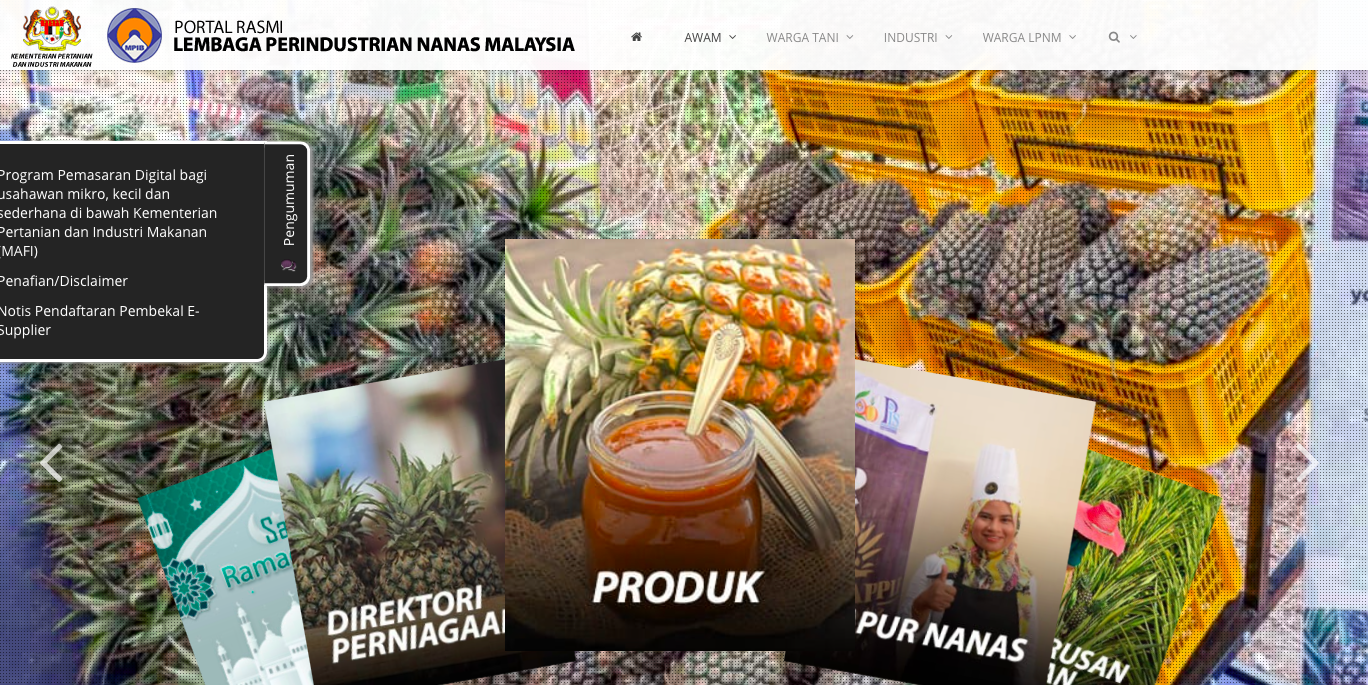 Permohonan Bantuan Projek Pengukuhan Tanaman Nanas Bernilai Tinggi. Semak Syarat & Cara Mohon Disini