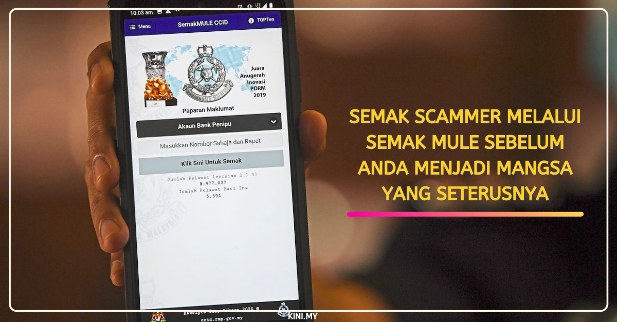 Semak Scammer Melalui Semak Mule Sebelum Anda Menjadi Mangsa Yang Seterusnya