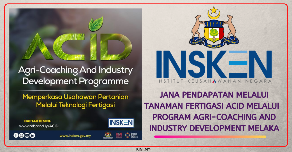 Jana Pendapatan Melalui Tanaman Fertigasi ACID Melalui  Program Agri-Coaching And Industry Development Melaka