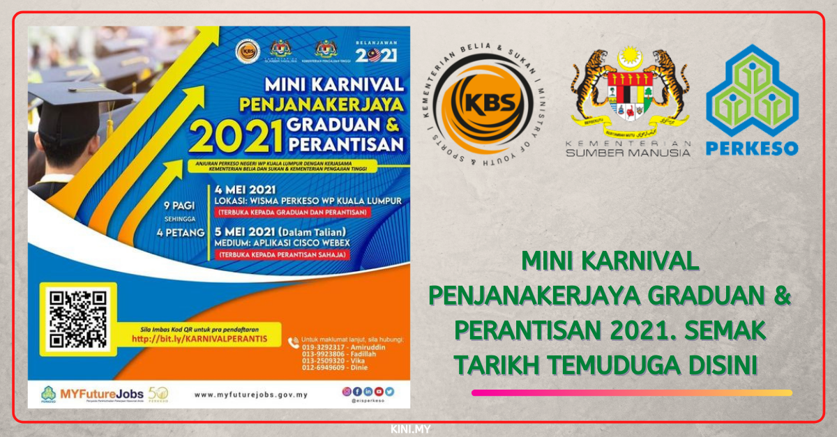 Mini Karnival PenjanaKerjaya Graduan & Perantisan 2021. Semak Tarikh Temuduga Disini