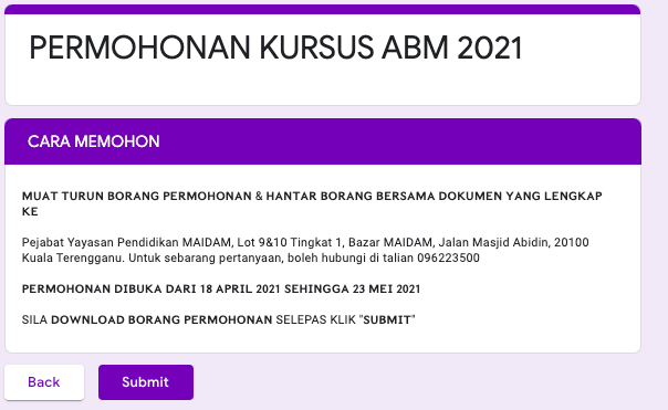 Kursus Kemahiran Industri Pembinaan, Oil & Gas ABM Kerjasama MAIDAM Kepada Ansaf, Ini Cara Mohon