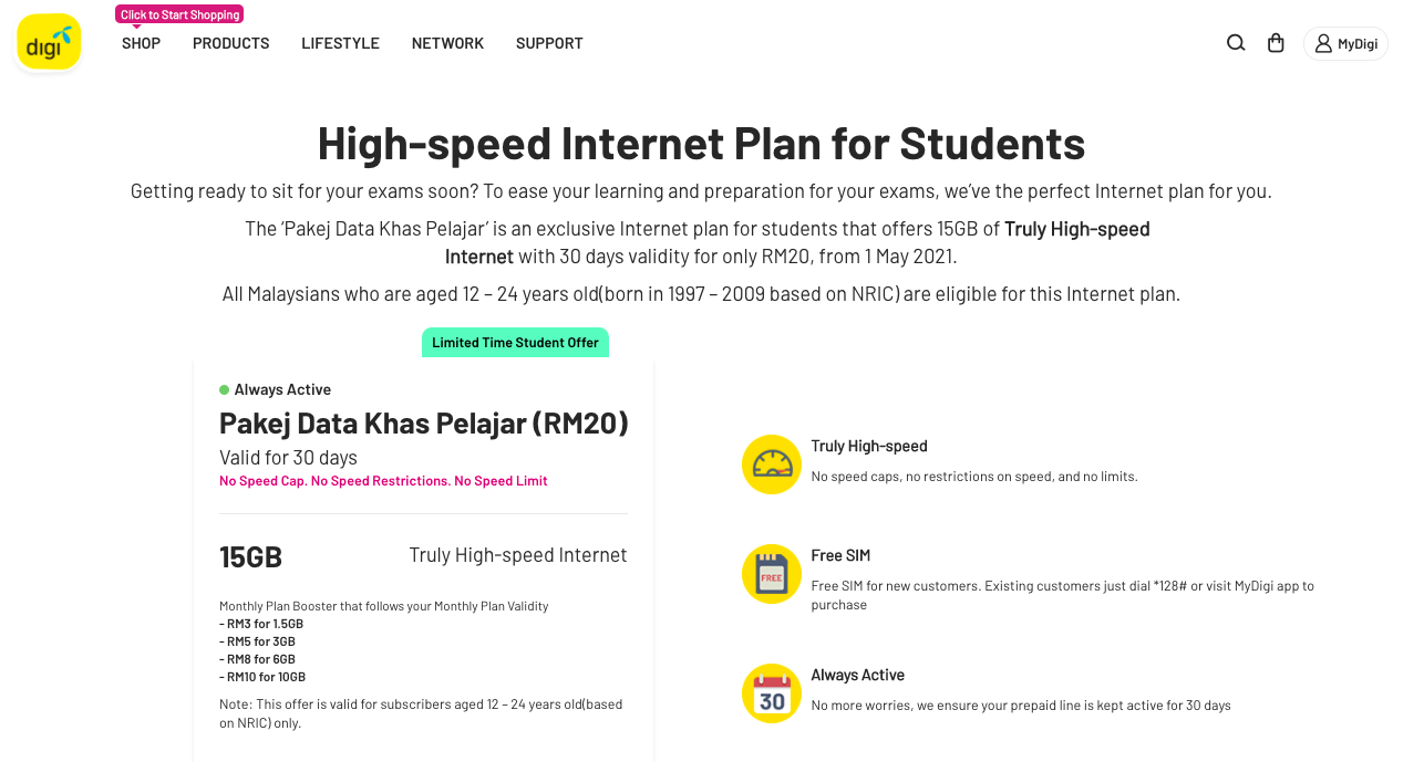 Pelajar Sekolah Bakal Nikmati Pakej Data Khas Pelajar Digi RM20 Sebulan Sahaja!