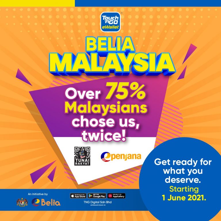 Cara Daftar & Tebus Kredit eBelia RM150 Touch 'n Go eWallet. Semak Sini