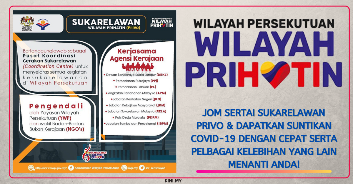 Jom Sertai Sukarelawan PriVo & Dapatkan Suntikan Covid-19 Dengan Cepat Serta Pelbagai Kelebihan Yang Lain Menanti Anda!