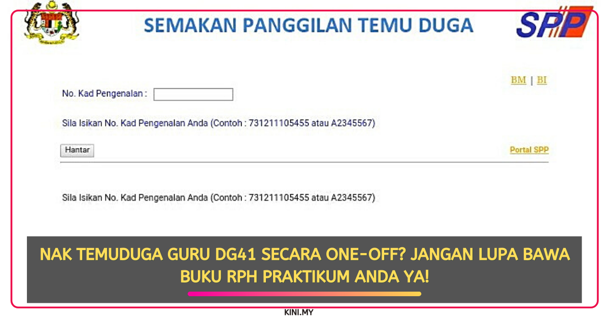 Nak Temuduga Guru DG41 Secara One-Off? Jangan Lupa Bawa buku RPH Praktikum Anda Ya!