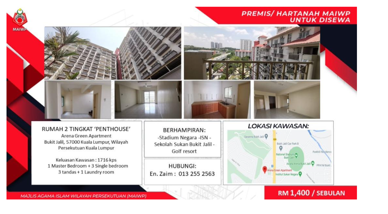 Cari Rumah Sewa Yang Berpatutan? MAIWP Ada Sediakan Buat Anda & Ini Cara Mohon