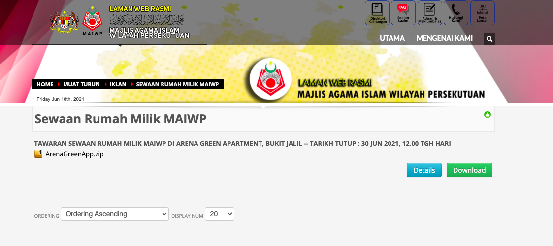 Cari Rumah Sewa Yang Berpatutan? MAIWP Ada Sediakan Buat Anda & Ini Cara Mohon