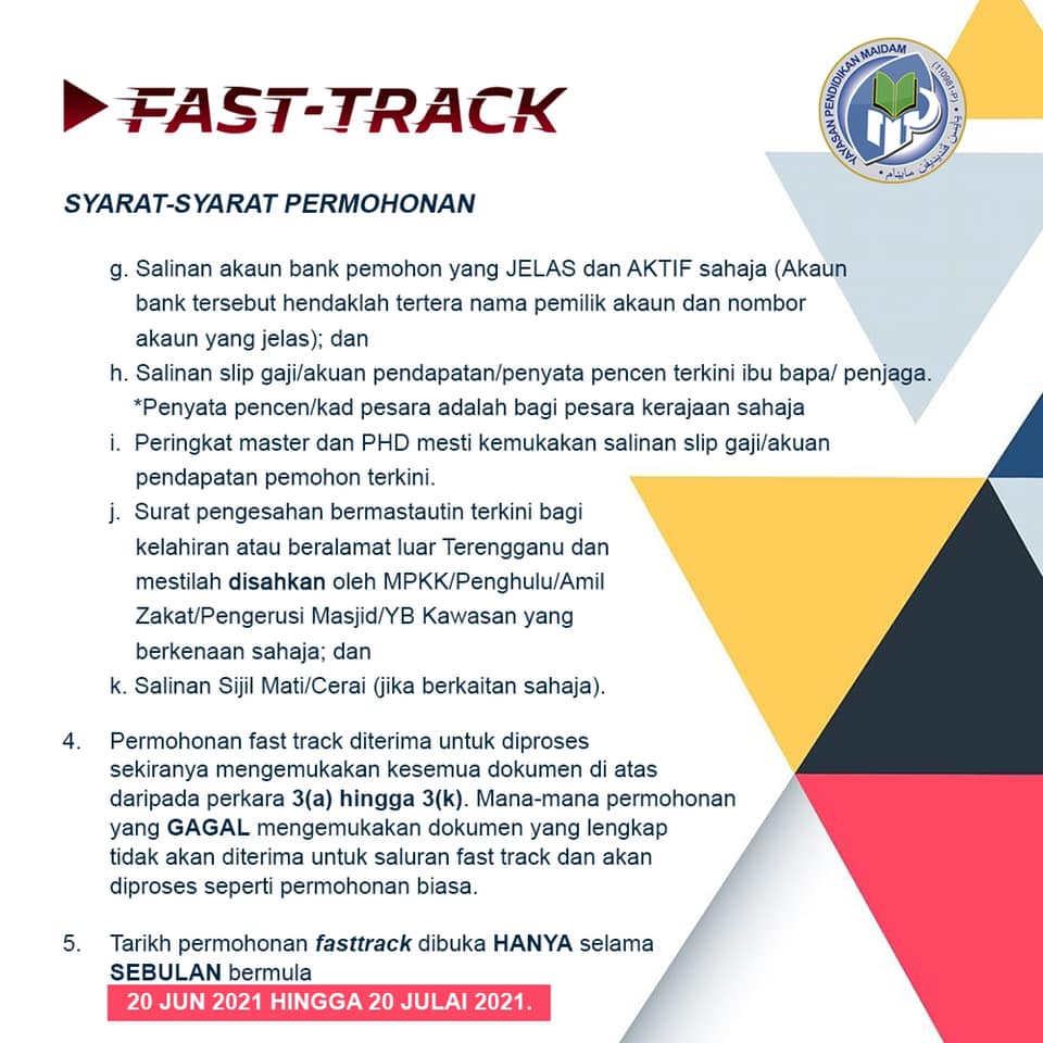 Tak Perlu Tunggu Lama, Saluran Fast Track Bantu Permohonan Bantuan Zakat Pendidikan IPT Dalam Negara Dengan Segera. Ini Cara Mohonnya!