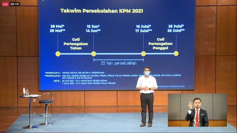 Terkini! Takwim Persekolahan Kementerian Pendidikan Malaysia (KPM) 2021, PKP 3.0 