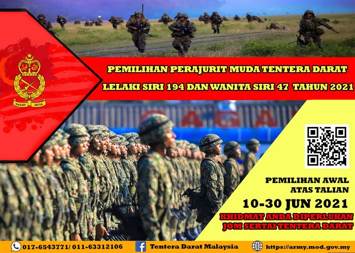Berminat Nak Jadi Askar? Ini cara Mohon Tentera Darat Secara Online Melalui Sistem Pengambilan Perajurit Muda Tentera Darat (SPPMTD) 