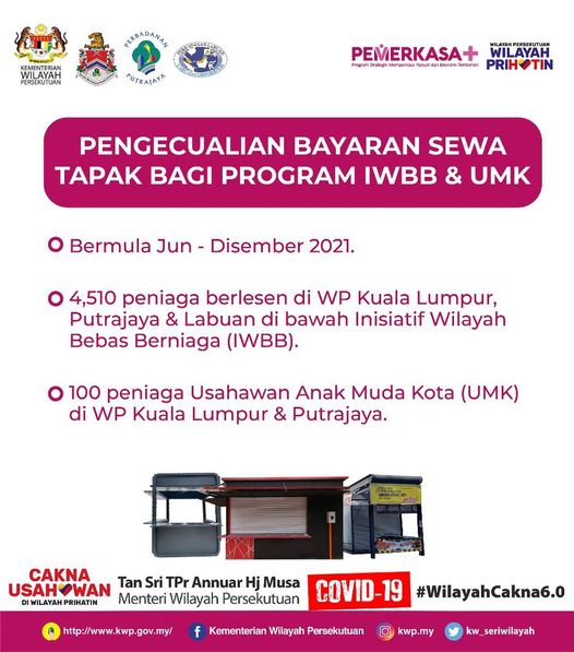 Insentif Terkini Buat Penjaja, Usahawan & Belia Berniaga Wilayah Persekutuan Kuala Lumpur, Putrajaya & Labuan