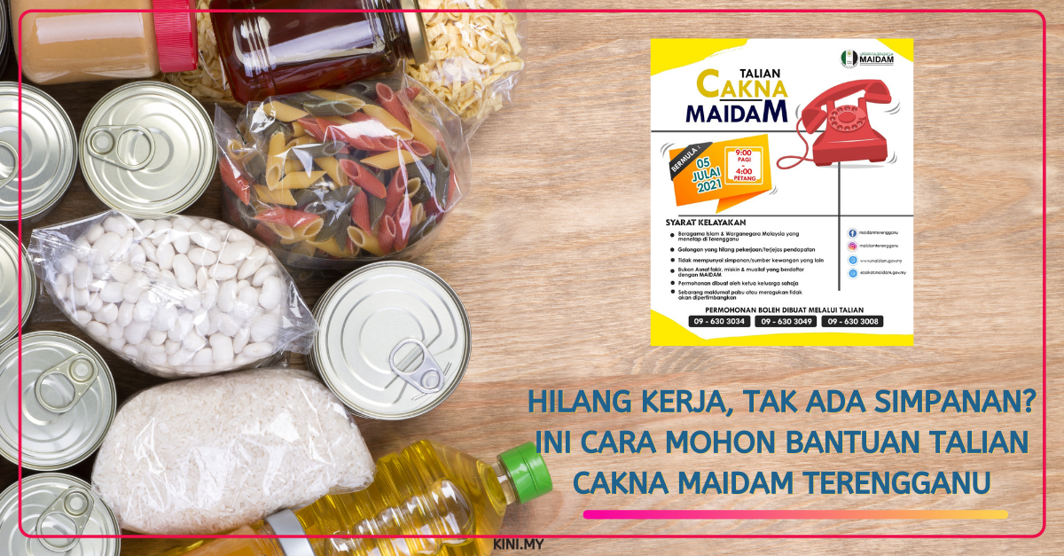 Hilang Kerja, Tak Ada Simpanan? Ini Cara Mohon Bantuan Talian Cakna MAIDAM Terengganu