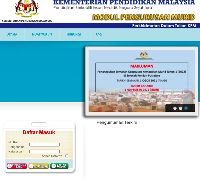 Bila Tarikh Semakan Penempatan Murid Tahun 1 Sesi 2022/2023 KPM? Semak Disini Ya!