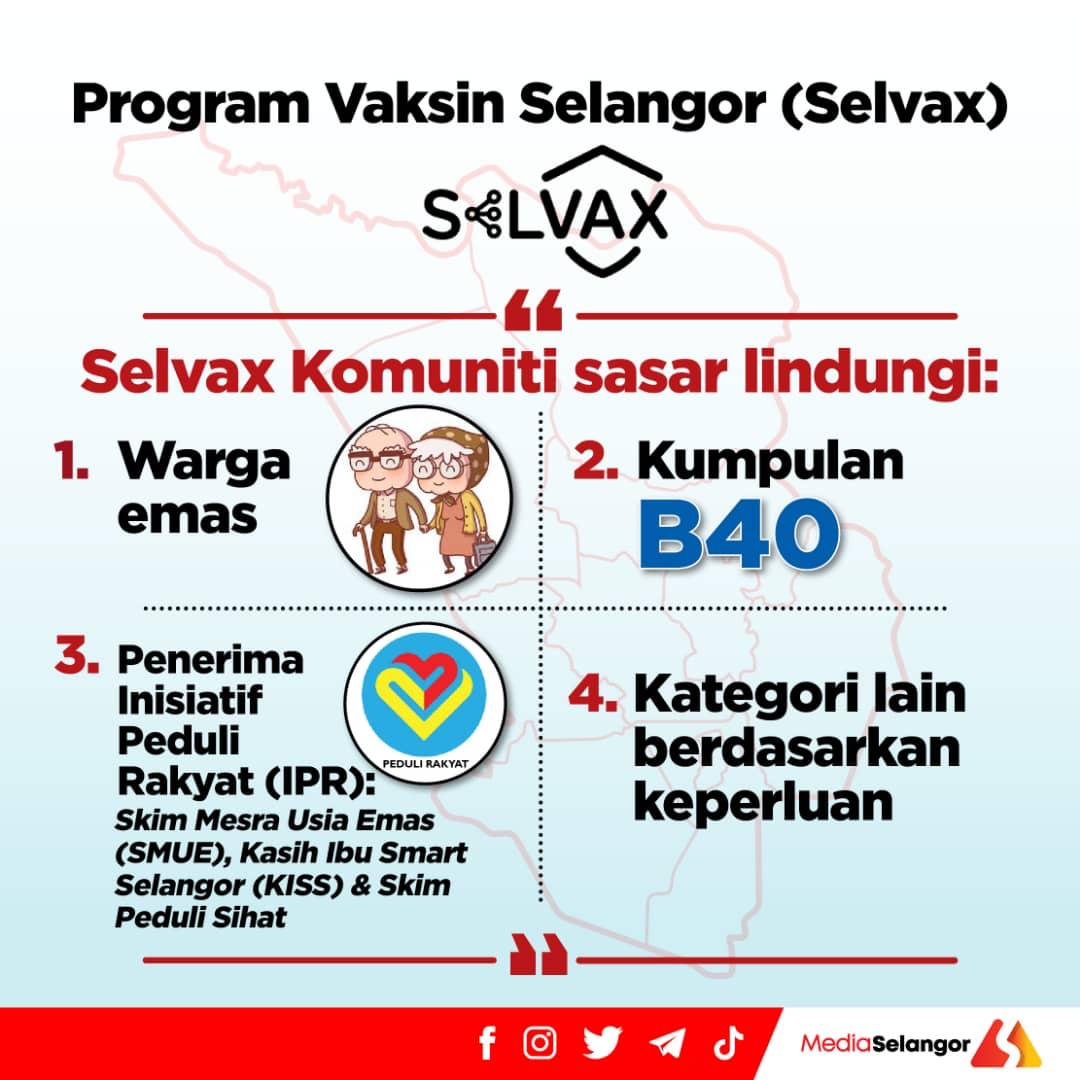 Cara Mohon Program Vaksin Selangor (Selvax). Ada 2 Kategori Untuk Mohon, Selvax Komuniti & Selvax Industri