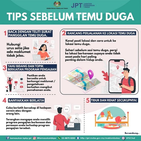 Tips Temuduga Kursus Pengajian Secara Online Untuk Ke IPTA. Jom Cuba Nanti!