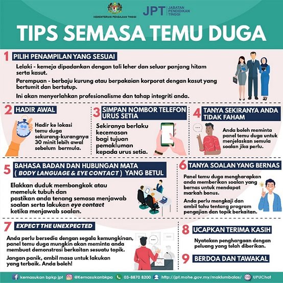 Tips Temuduga Kursus Pengajian Secara Online Untuk Ke IPTA. Jom Cuba Nanti!