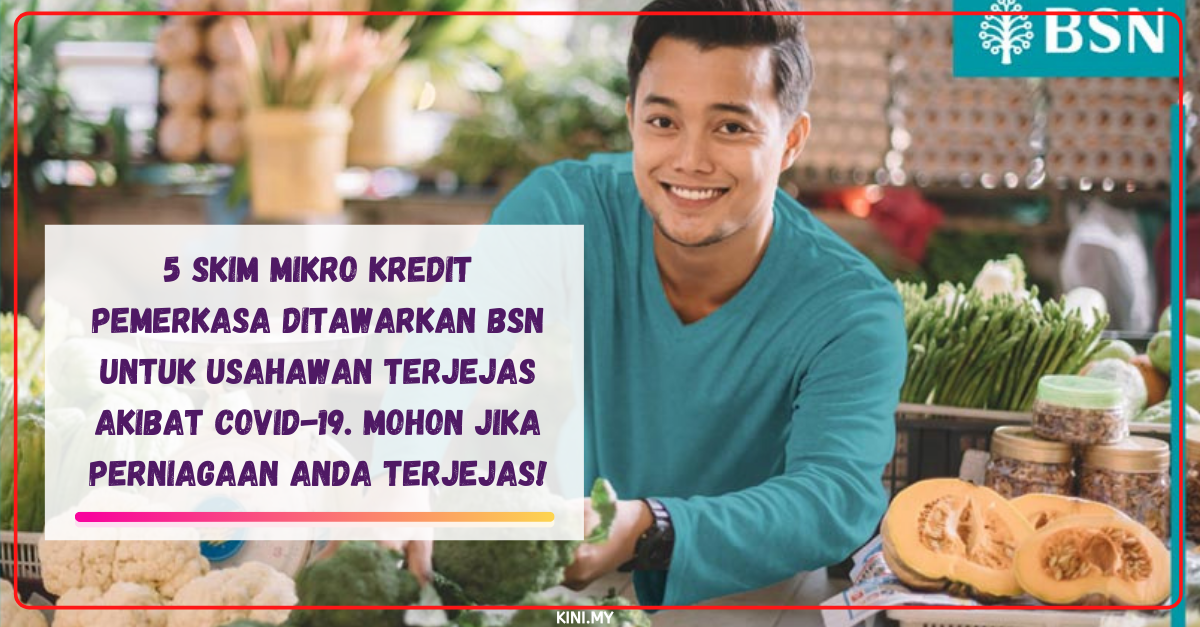 5 Skim Mikro Kredit PEMERKASA Ditawarkan BSN Untuk Usahawan Terjejas Akibat Covid-19. Mohon Jika Perniagaan Anda Terjejas!