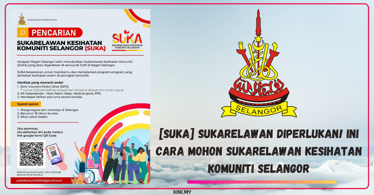 [SUKA] Sukarelawan Diperlukan! Ini Cara Mohon Sukarelawan Kesihatan Komuniti Selangor