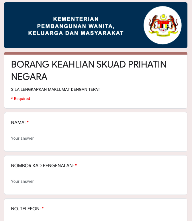 Cara Mohon Sukarelawan Skuad Pihatin Negara Jabatan Kebajikan Masyarakat, Daftar Secara Online Sahaja