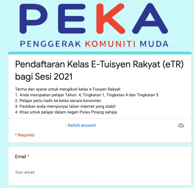 Program E-Tuisyen Rakyat (eTR) Pulau Pinang. Percuma Untuk Semua Pelajar & Daftar Disini