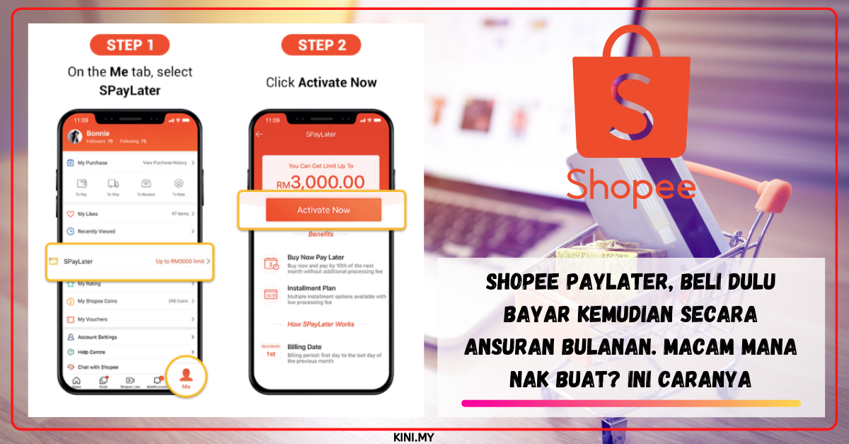 Shopee PayLater, Beli Dulu Bayar Kemudian Secara Ansuran Bulanan. Macam Mana Nak Buat? Ini Caranya