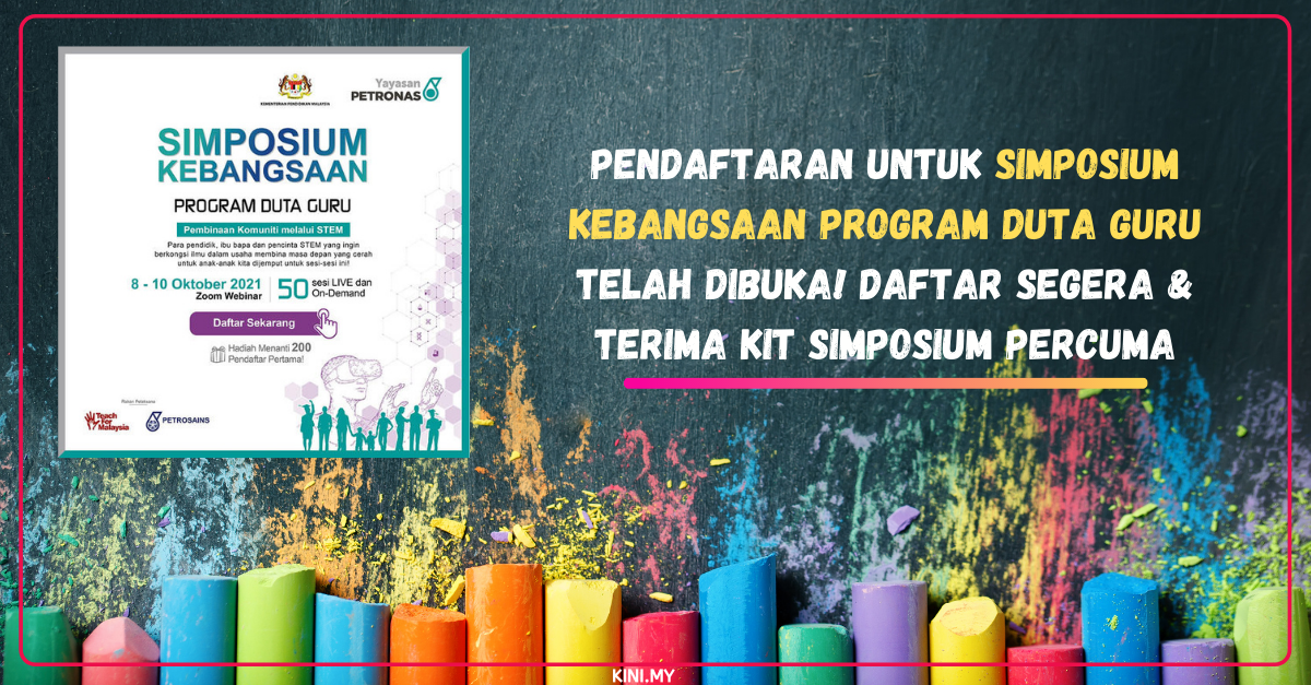 Pendaftaran Untuk Simposium Kebangsaan Program Duta Guru Telah Dibuka! Daftar Segera & Terima Kit Simposium Percuma
