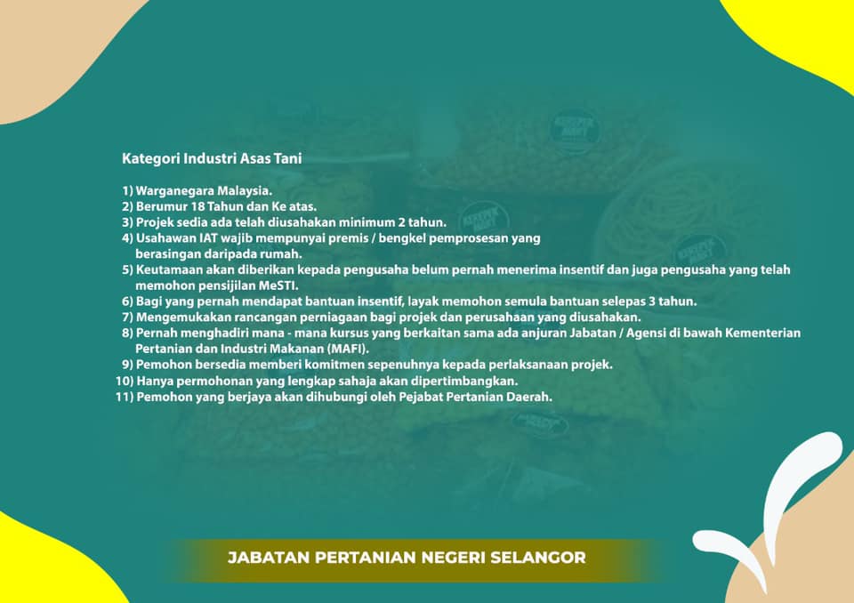 Syarat Mohon Projek Pembangunan Pertanian Negeri Selangor 2022. Imbas QR Code Untuk Dapatkan Borang 