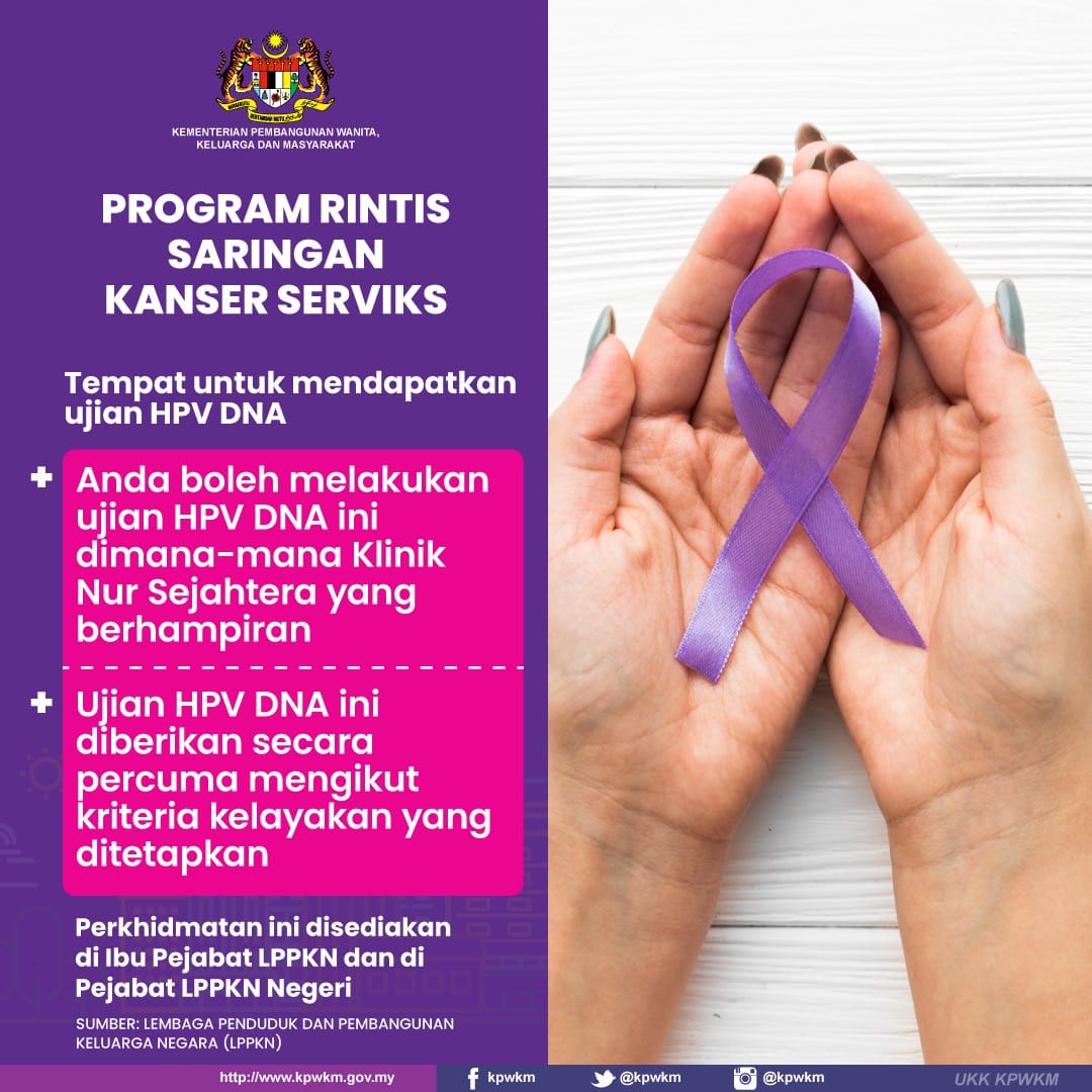 Percuma! Program Rintis Saringan Kanser Serviks Lembaga Penduduk & Pembangunan Keluarga Negara (LPPKN)