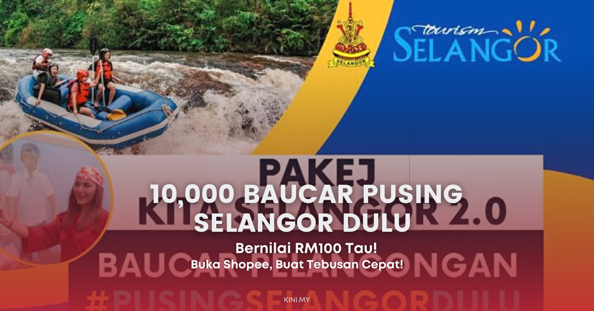 10,000 Baucar Pusing Selangor Dulu Bernilai RM100. Buat Tebusan Guna Shopee