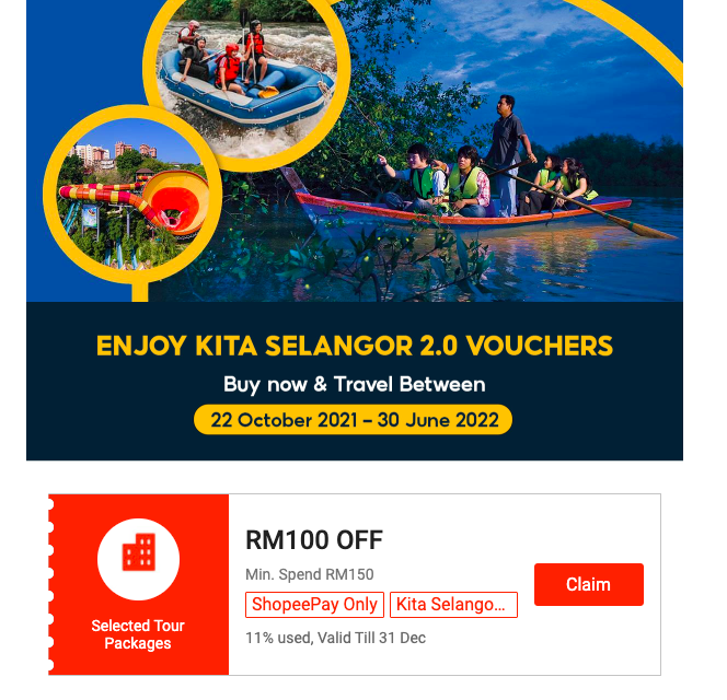 10,000 Baucar Pusing Selangor Dulu Bernilai RM100. Buat Tebusan Guna Shopee