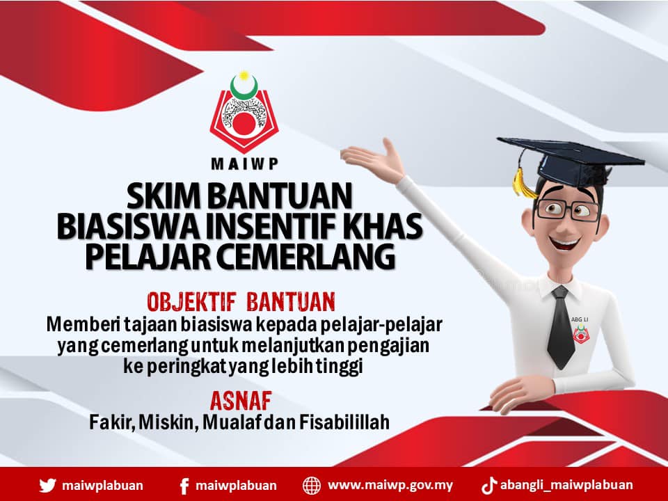 Cara Mohon Skim Bantuan Biasiswa Insentif Khas Pelajar Cemerlang MAIWP