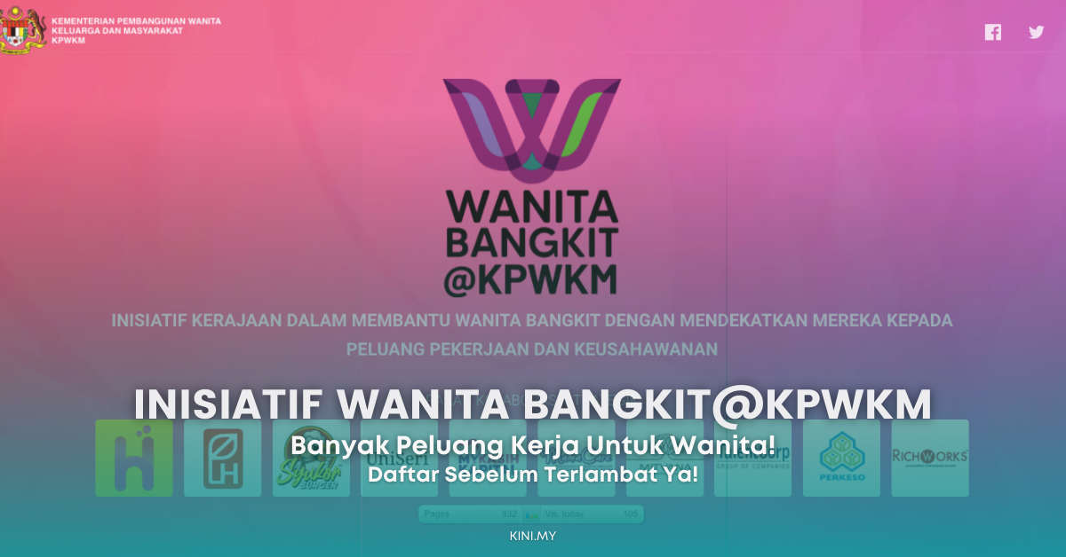 Cara Sertai Inisiatif Wanita Bangkit@KPWKM. Banyak Peluang Kerja Untuk Wanita!