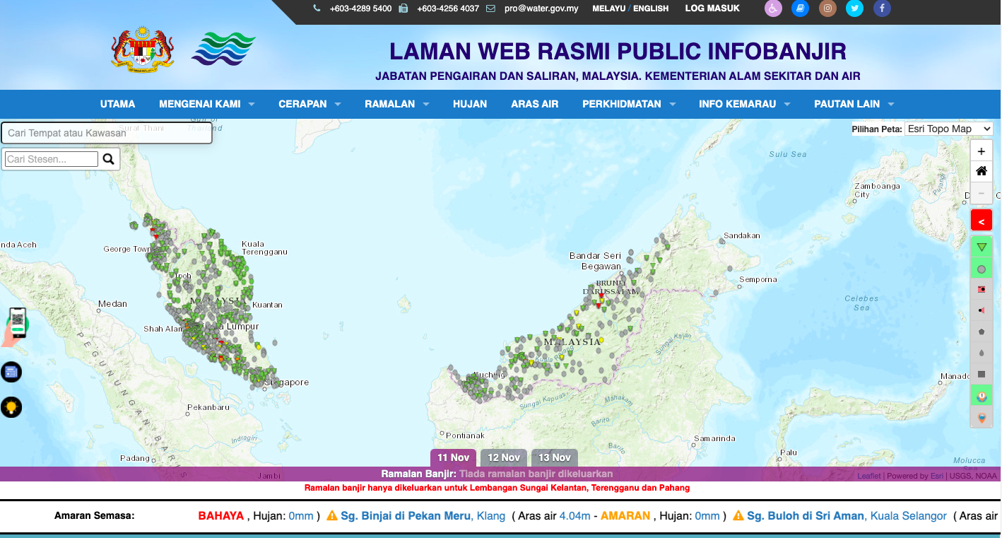 Dah Musim Banjir! Check Amaran Banjir Disini Sebagai Persediaan