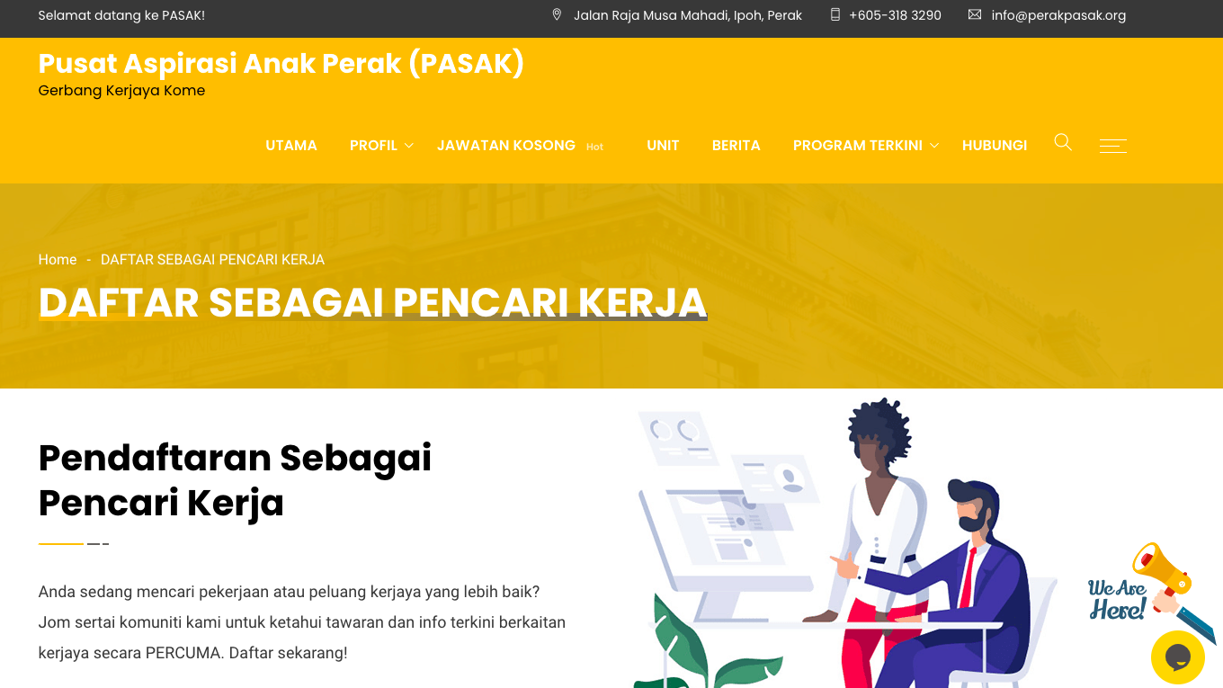 5,000 Tawaran Peluang Pekerjaan Melalui Perak E-Career Carnival (PECC)