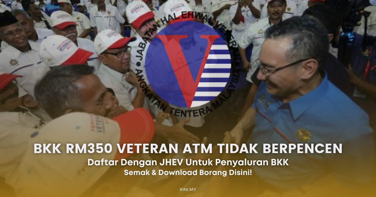 Veteran ATM Tidak Berpencen, Daftar Dengan JHEV Untuk Dapat BKK RM350
