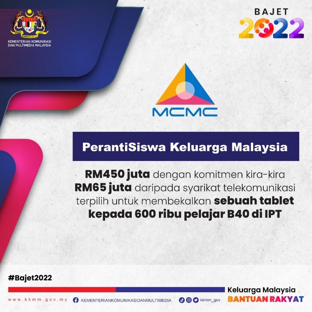 Cara Mohon Bantuan PerantiSiswa Keluarga Malaysia (Tablet Percuma Untuk Pelajar IPT B40)