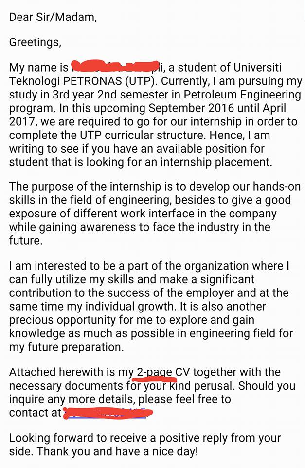 Walaupun Resume Agak Ralat, Tetapi Cover Letter Ini Memang Terbaik! Boleh Download & Jadikan Contoh