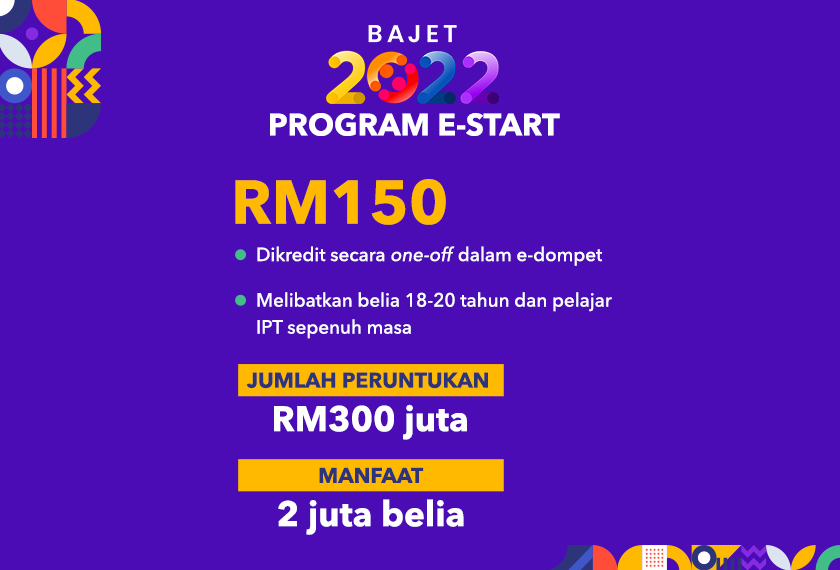 Cara Mohon & Daftar e-Start RM150 Kredit Melalui e-Dompet Belia