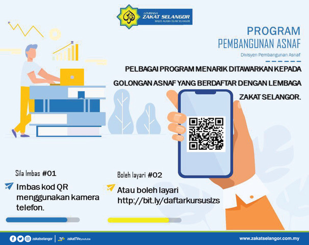 2 Cara Daftar 5 Program Pembangunan Asnaf Zakat Selangor. Percuma, Tak Perlu Bayar Apa-Apa!