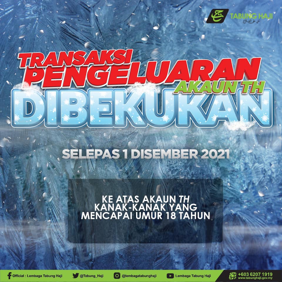 [Tabung Haji] Tukar Akaun Kanak-Kanak Kepada Akaun Dewasa Sebelum Dibekukan
