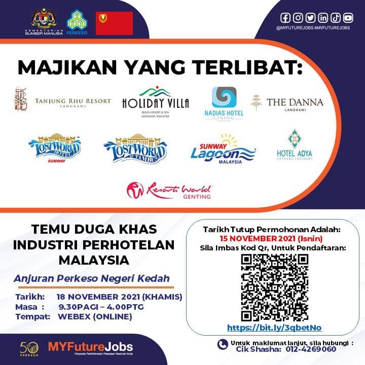 Pelbagai Jenis Jawatan Bidang Perhotelan Dibuka! Daftar Disini Untuk Panggilan Temuduga
