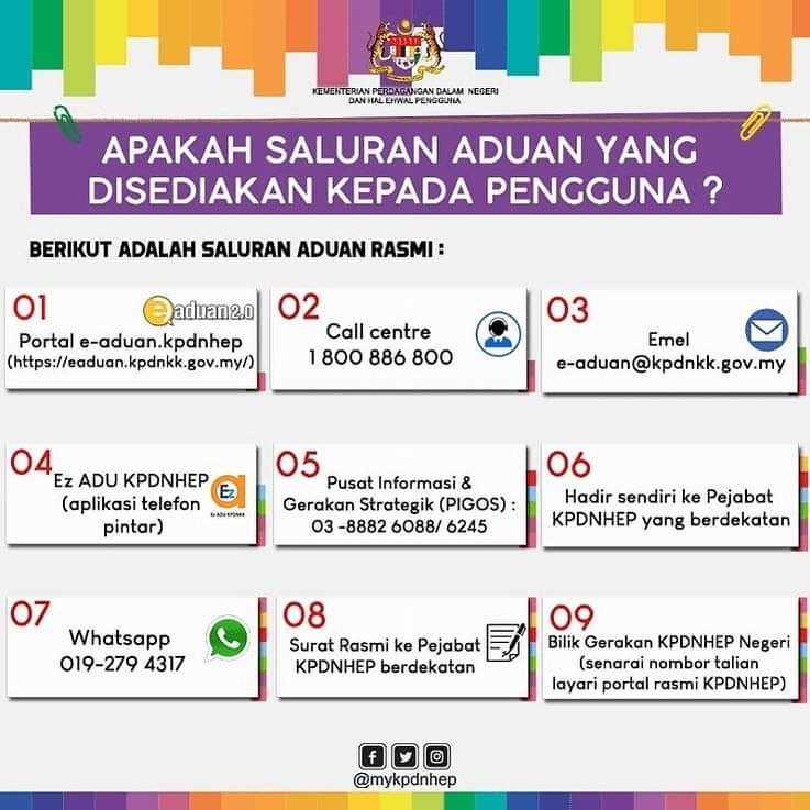 Portal e-Aduan 2.0 KPDNHEP, Laporkan Kenaikan Harga Melampau Disini & Ini Cara Buat Laporan