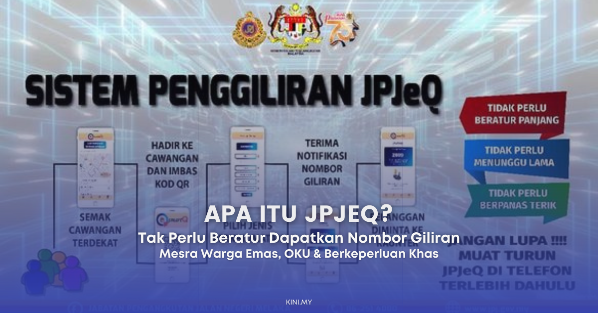 Cara Dapatkan Nombor Giliran JPJeQ, Mesra OKU, Warga Emas & Berkeperluan Khas