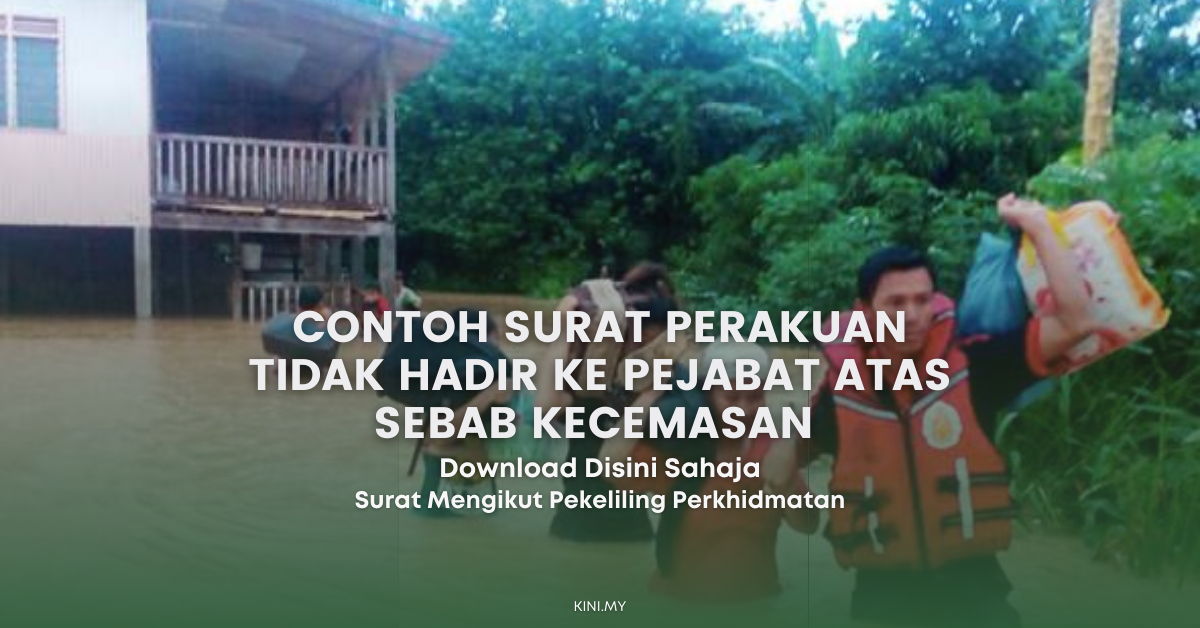 Contoh Surat Perakuan Tidak Hadir Ke Pejabat Atas Sebab Kecemasan Mengikut Pekeliling. Download Disini