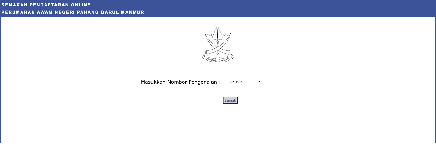 Cara Mohon Projek Rumah Kos Rendah & Sederhana Rendah Pahang