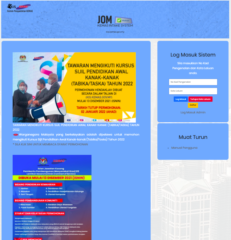 Cara Mohon Jawatan Pembantu Pembangunan Masyarakat S19, Terbuka Kepada Pemegang SPM, Sijil Vokasional & SKM