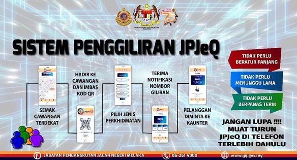 Cara Dapatkan Nombor Giliran JPJeQ, Mesra OKU, Warga Emas & Berkeperluan Khas
